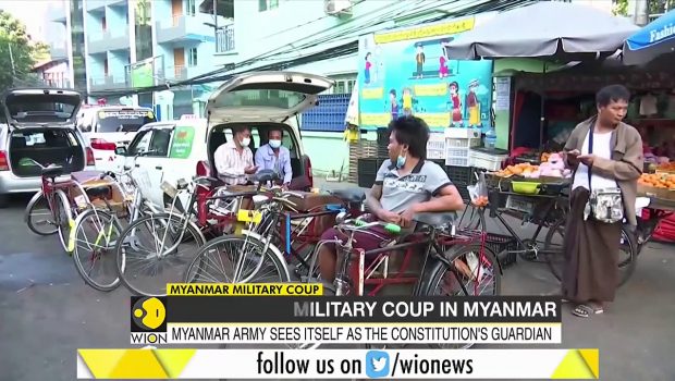 Myanmar - Heavy security deployment in Naypyidaw _ Military coup in Myanmar