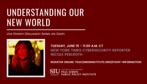 New York Times cybersecurity reporter is next Paul Simon Institute guest speaker