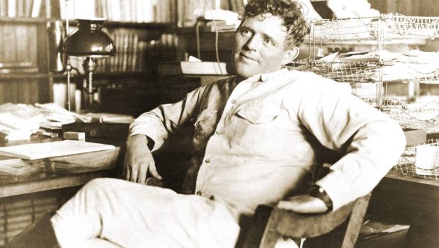 Jack London photographed in 1916, shortly before his death. The most highly paid and most widely read writer of his time, London is still the most widely translated American writer. (AP Photo)