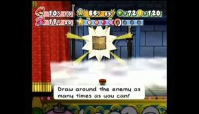 (PM: TTYD) 21 damage Art Attack on Shadow Queen Phases 1 & 3