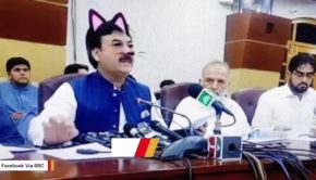Pakistani Politician Accidentally Gets Cat Filter During Press Conference