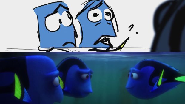 Pixar Side-by-Side - Cuddle Party with Otters from Finding Dory