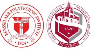 The logos of RPI and Stevens institute of Technology