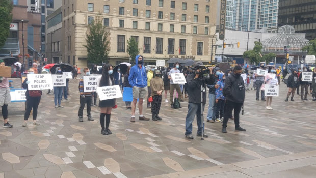 Rally held for B.C. nursing student, calls for end to police violence