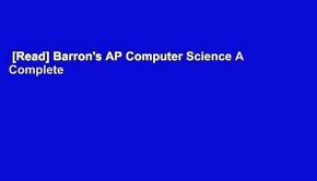 [Read] Barron's AP Computer Science A Complete
