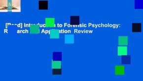 [Read] Introduction to Forensic Psychology: Research and Application  Review