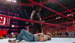 Roman Reigns Attacks Shane McMahon & Drew McIntyre - 17 June 2019 - WWE Monday Night Raw