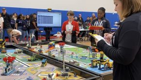 School for Science and Technology host the annual First LEGO League competition