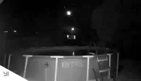 Security Camera Captures Meteor Lighting Up Sky