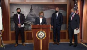 Senate Dems hold a press conference