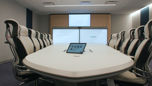 Cisco New York office, hybrid workplace, hybrid meeting