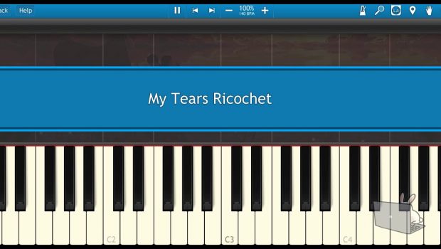 Taylor Swift – my tears ricochet (Piano Tutorial Synthesia)
