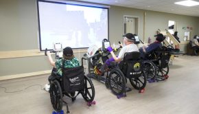Technology helps care home residents travel around the world while exercising