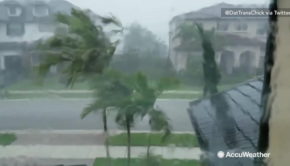 Tornadoes warned as rain flies in sideways