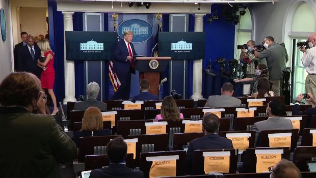 Trump holds news conference on schools reopening