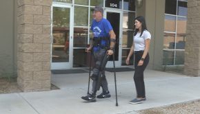 Valley veteran can walk again by using exoskeleton technology
