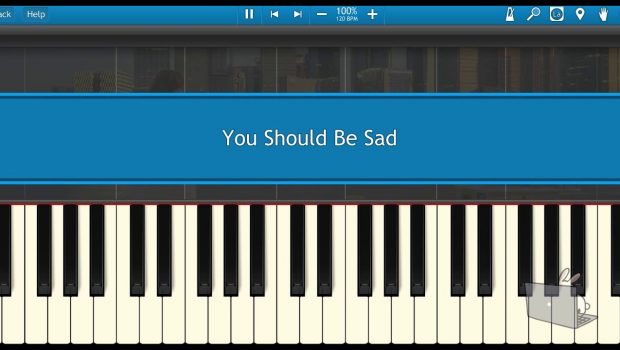 You Should Be Sad-Halsey (Piano Tutorial Synthesia)